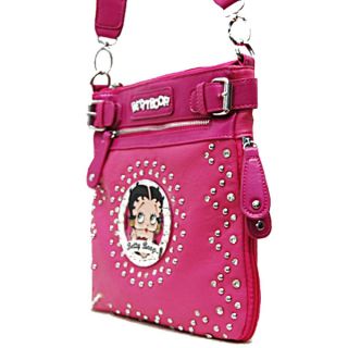 Betty Boop Signature Star Studded Sling Messenger Crossbody Handbag 