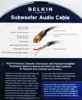 Belkin PureAV AV20500 25 25 ft Subwoofer Audio Cable