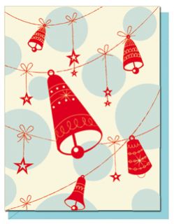 Ring A Ding Bells Letterpress Christmas Cards Box of 6