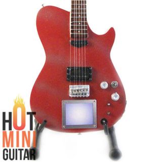Hot Miniature Guitar Matt Bellamy Manson Glitter Red Custom Free Std 