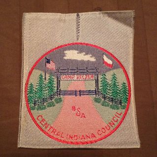 1950s Camp Belzer Central Indiana Council Silk Camp Patch