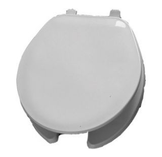 Bemis 75 000 White Round Open Front Toilet Seat with Cover