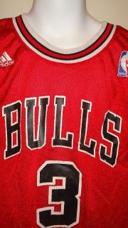   in good condition Chicago Bulls #3 Ben Wallace Home Jersey by Adidas