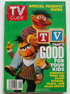 1993 October November TV Guide Magazine Bert Ernie