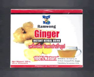 Ramwong Instant Herbal Drink 100 Natural Ginger