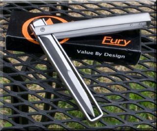 Fury Knives Tactical Shiver Double Stainless Steel Folding Knife Matte 