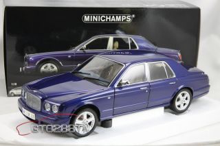 Minichamps 1 18 Scale Bentley Arnage T 2004 Blue Metallic