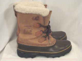 MENS SOREL BIGHORN WINTER SNOW BOOTS MADE IN CANADA SIZE 8M