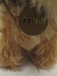 Vintage 1986 Dakin Benji Terrier Dog Plush with Gold Name Collar Movie 