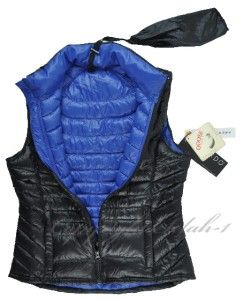 New Bernardo Women GOOSE Down Packable Vest Jacket Ultralight 6oz 