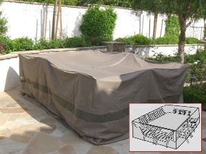 Patio Garden Outdoor Furniture Cover Extra Wide Rectangular Table 