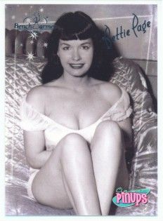 Bettie Page Silver Foil Card 4 Benchwarmer 2006 S2