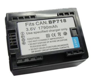 Battery and Charger for Canon VIXIA HF M50 M500 M52 R30 R300 R32 BP 