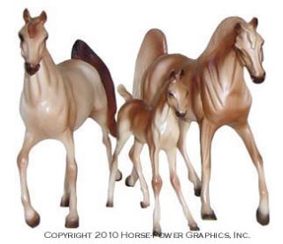 Hartland Horses 7 Amber Champagne Tennessee Walking Horse 3 Piece 
