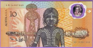 Australia 10 Dollars Banknote 1988 P 49B Uncirculated