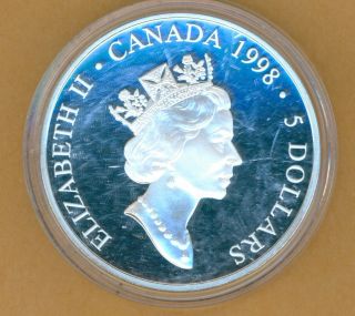    Elizabeth ll Canada 5 Dollar Silver Proof Norman Bethune Coin M249