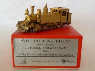 Model Dockyard Baldwin The Puffing Billy HOn3 Brass Locomotive 2 6 2T 