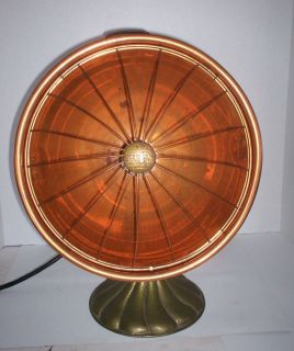 Star Rite Copper Radiant Heater Antique Fitzgerald Mfg Circa1925 Cast 