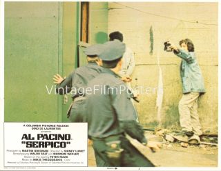 Serpico Four Original 1974 Mint Lobby Cards Al Pacino as NYC Cop 