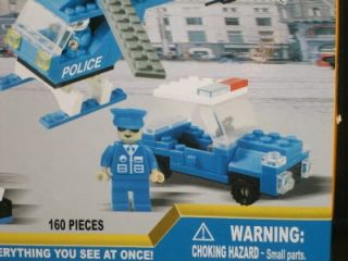 Brand New Best Lock Construction Building Police Set Works with Lego 
