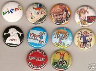 Newly listed PIPPI LONGSTOCKING 10 Pins Buttons Badges PINBACKS