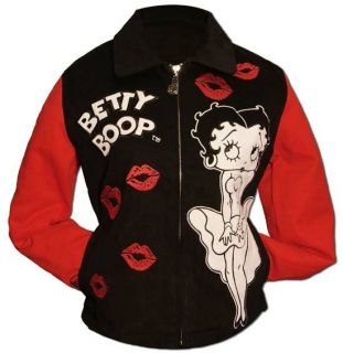 BETTY BOOP Marilyn Monroe Cotton Twill Jacket with Embroidery in size 