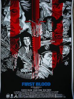   Blood Limited Edition Poster Anthony Petrie Sylvester Stallone Movie