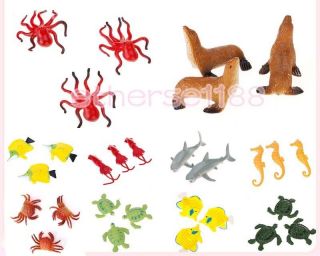 Lifelike Tropical Sea Animals Creatures Figures Model Great Kids Toy 