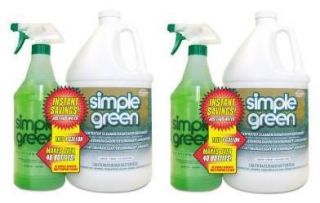 Set of 2 1 Gallon Bottles Simple Green Degreaser Cleaner Free Spray 