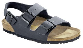Birkenstock Milano Basalt Grey Birkoflor Sandals Regular New All Sizes 