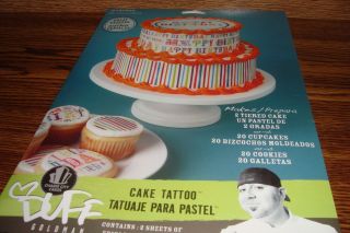 Gartner Duff Goldman Happy Birthday Edible Cake Tattoos 2 Sheets 20 