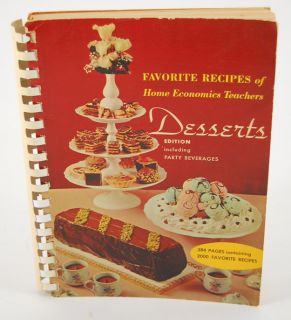    Recipes of Home Economics Teachers Desserts COOKBOOK Party BEVERAGES