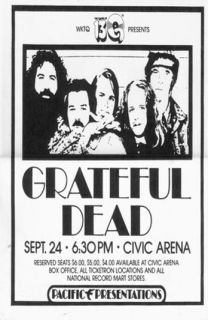 Grateful Dead 1973 Concert Poster Print Jerry Garcia Very Limited RARE 