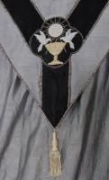   Black SILK COPE Doves & Chalice, Clergy Priest Vestment Bishop Church