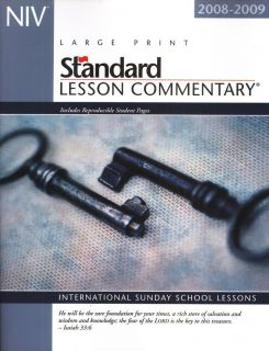Standard Lesson Commentary Large Print Bible Study NIV New 
