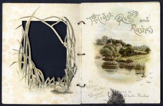 TUCK 1880s VICTORIAN BOOKLET   Poem by WILLIAM CULLEN BRYANT   Reeds 