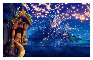 Disney Rapunzel ★0420★ HD Print Canvas Painting 8X12