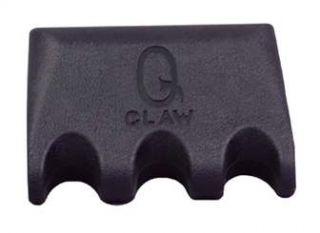 Triple Q claw pool cue holder  rests on the table, is heavy enough to 