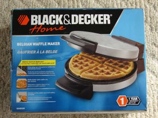 New Unused Black Decker Home Belgian Waffle Maker WMB500