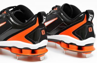   Shox Fuse 2 Mens Metal Baseball Cleats 15 Black Orange Shoes