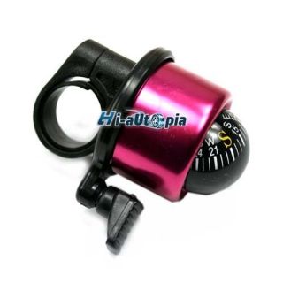 New Compass Bicycle Bike Handlebar Bell Ring Horn Red
