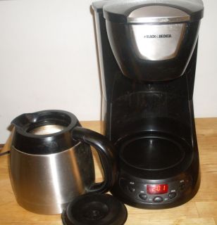Black & Decker Thermal 8 Cups Coffee Maker Model DE790 B Nice