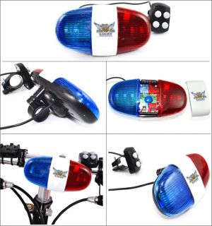 Bike Police Light & Electric Horn Siren   4 melody / 4 buttons