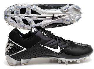   Nike Speed TD Mens Football Cleats Black Silver Shoes Low Cut