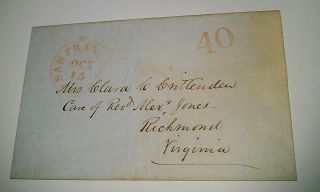 1850s San Francisco 40C Clara Crittenden Rev Alex Jones Richmond VA 
