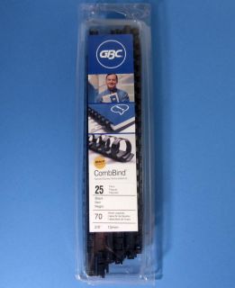 Office Plastic Binding Combs Spines Blue 1 4 70 Sheet 3 8 100 Sheet 