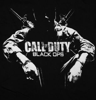 Call Of Duty Black Ops Distressed Soldier Video Game T Shirt Tee