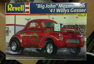 Big John Mazmanian Revell 1 25 41 Willys Gasser Model