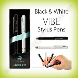 caseen Black & White VIBE Stylus Pen for iPad 3rd Generation