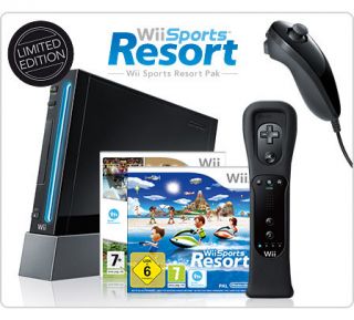 Black Nintendo Wii Console System New in Box with Wii Sports and Spot 